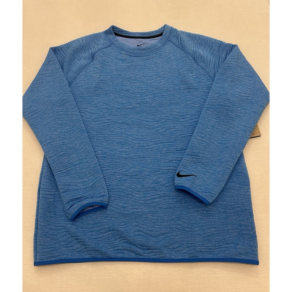 Nike Tour Dri-FIT Golf Crew Sweatshirt FD5835-435 Sky Blue Men's Size L